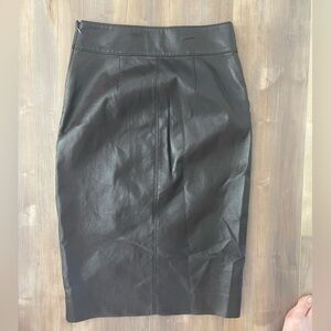 Babaton Faux leather skirt chocolate Brown
